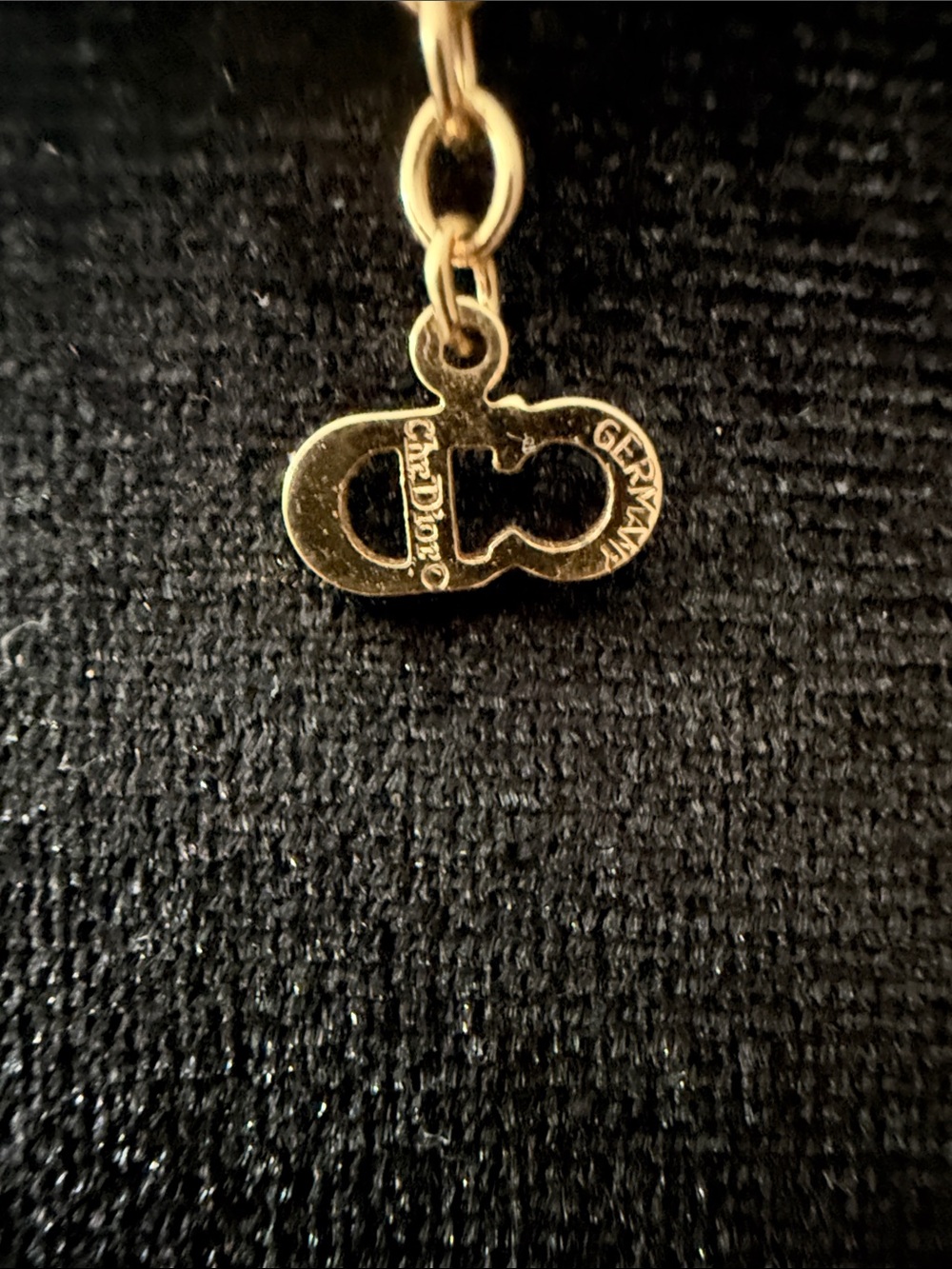 Christian Dior Germany Dolphin Necklace Vintage Gold Tone - Picture 5 of 8